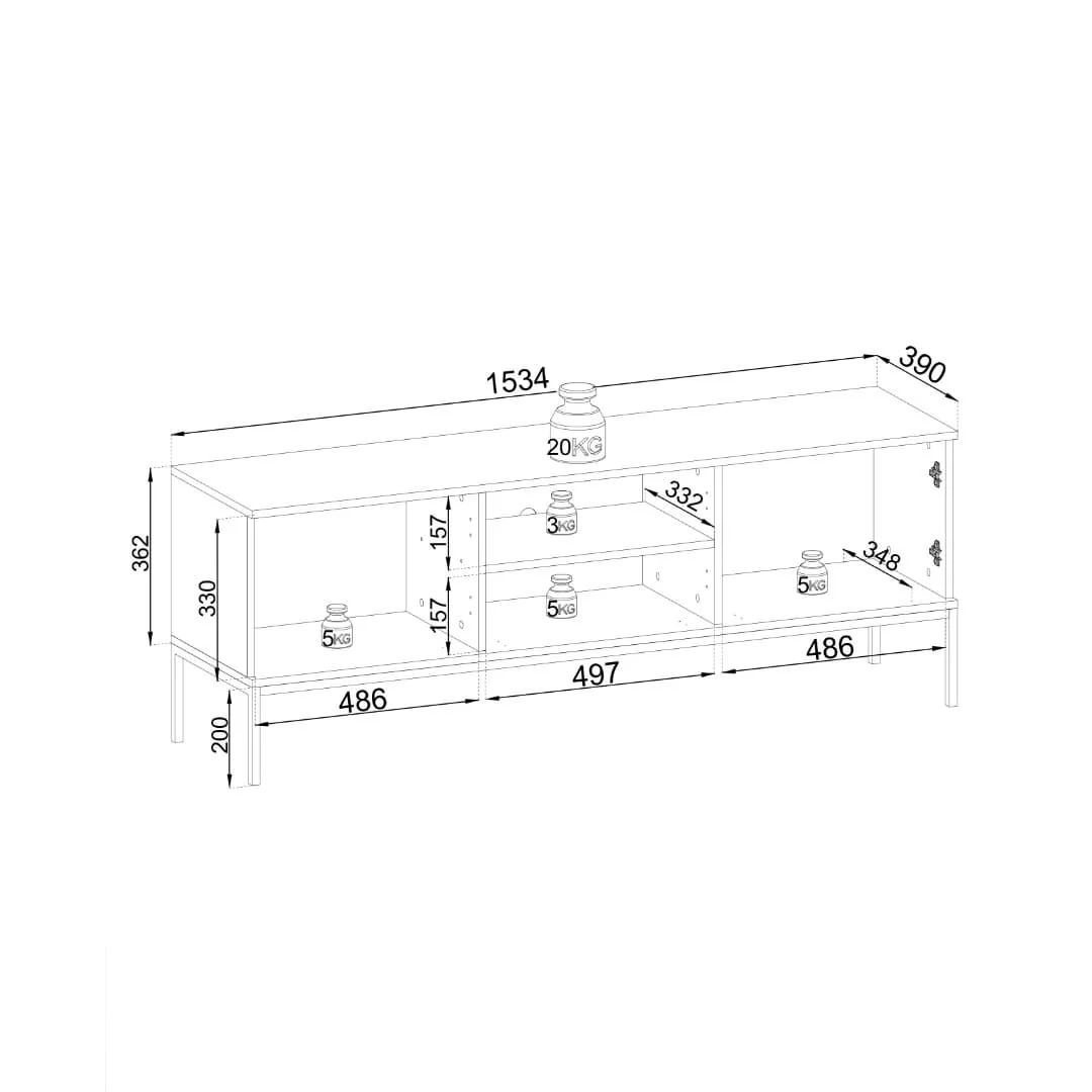 Sento TV Cabinet 154cm - Image 13
