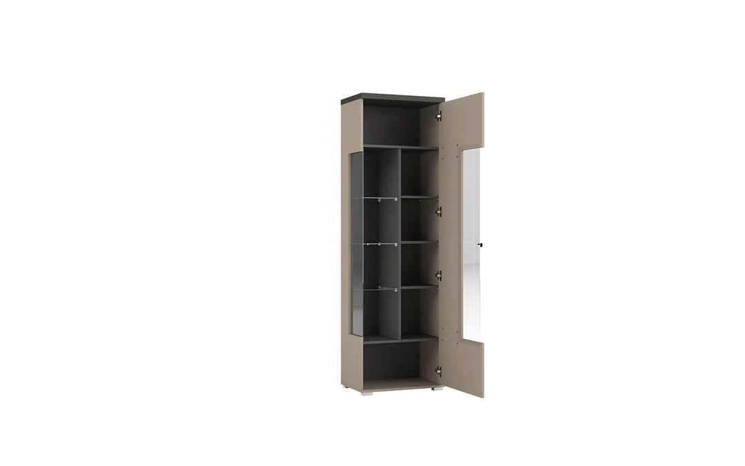 Serio Tall Display Cabinet 55cm - Image 2