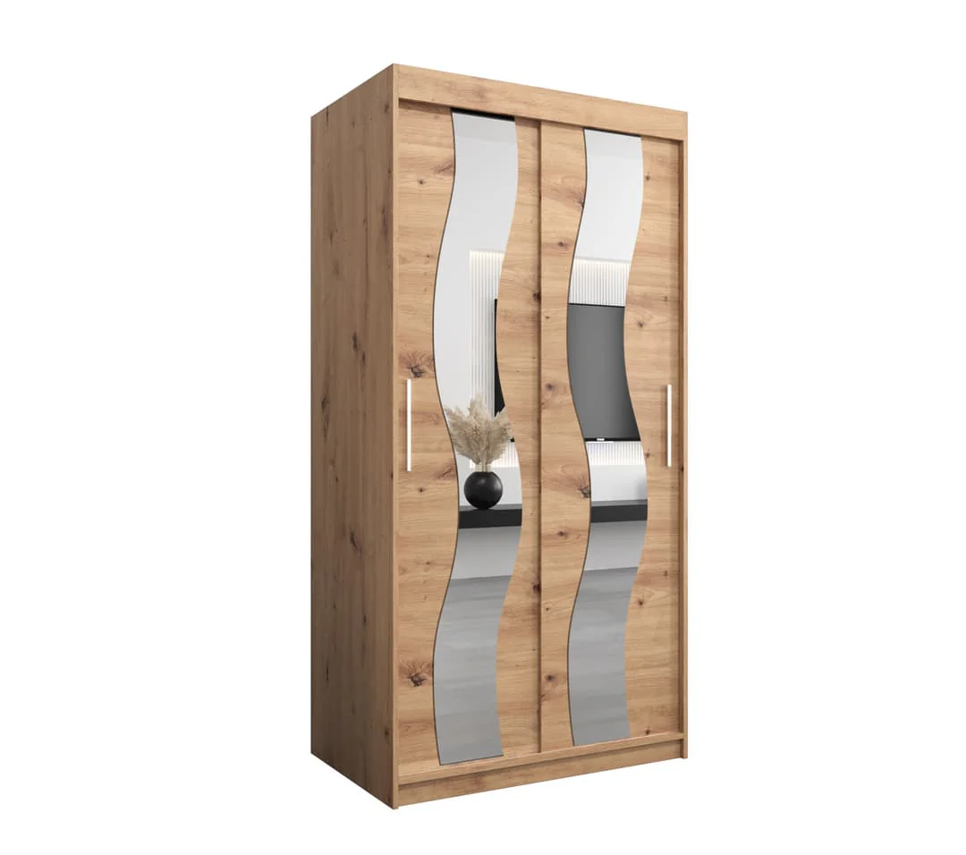 Seville Sliding Door Wardrobe 100cm - Image 2
