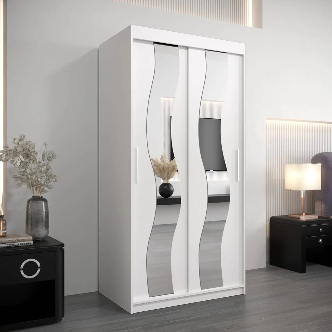 Seville Sliding Door Wardrobe 100cm - Image 6