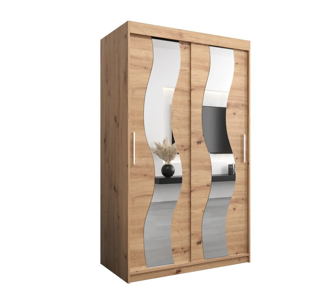 Seville Sliding Door Wardrobe 120cm - Image 6