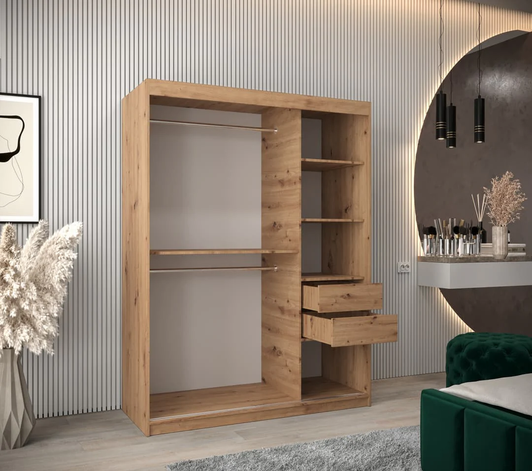 Seville Sliding Door Wardrobe 150cm - Image 12