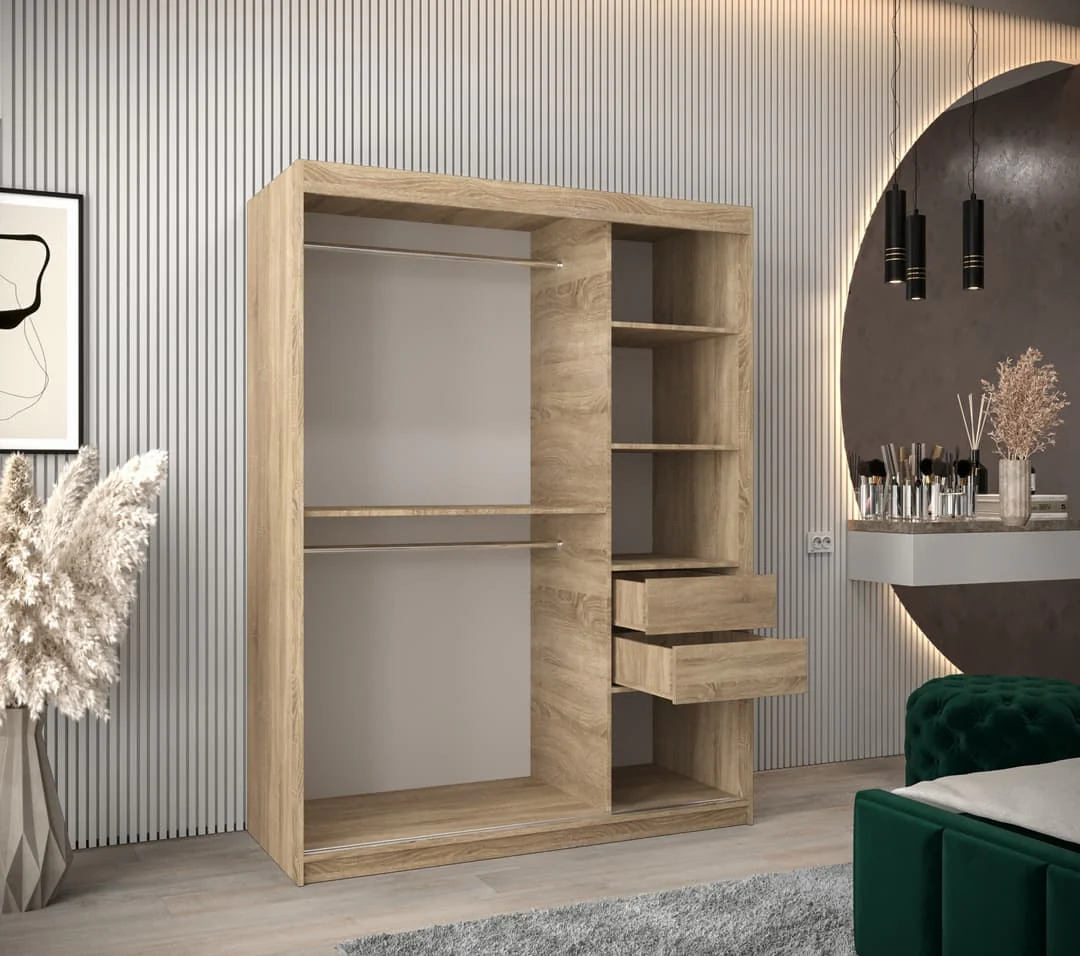 Seville Sliding Door Wardrobe 150cm - Image 17