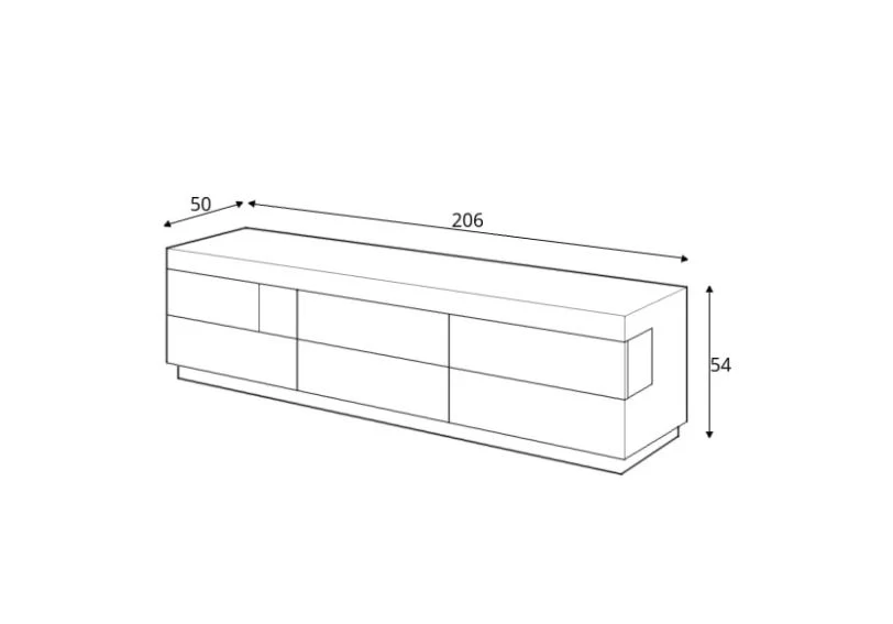 Silke 40 TV Cabinet 206cm - Image 6