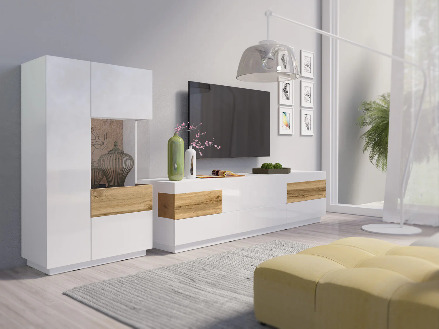 Silke 44 Display Cabinet 80cm [Right] - Image 7