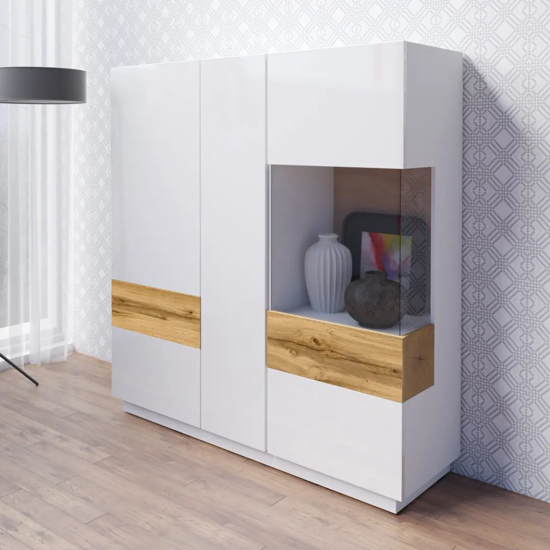 Silke 46 Display Cabinet 130cm [Right] - Image 4