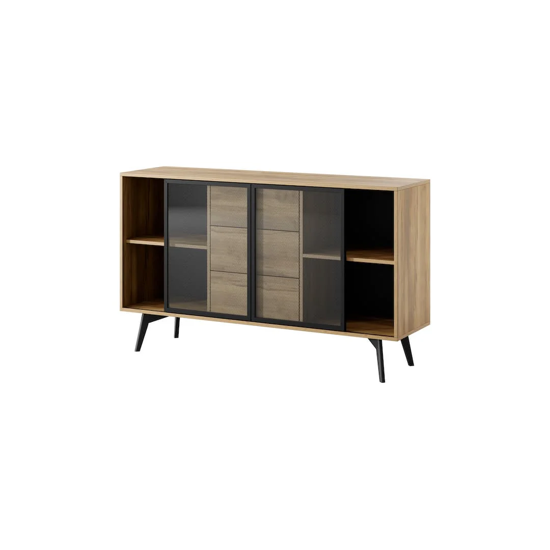 Slide Display Sideboard Cabinet 144cm - Image 3