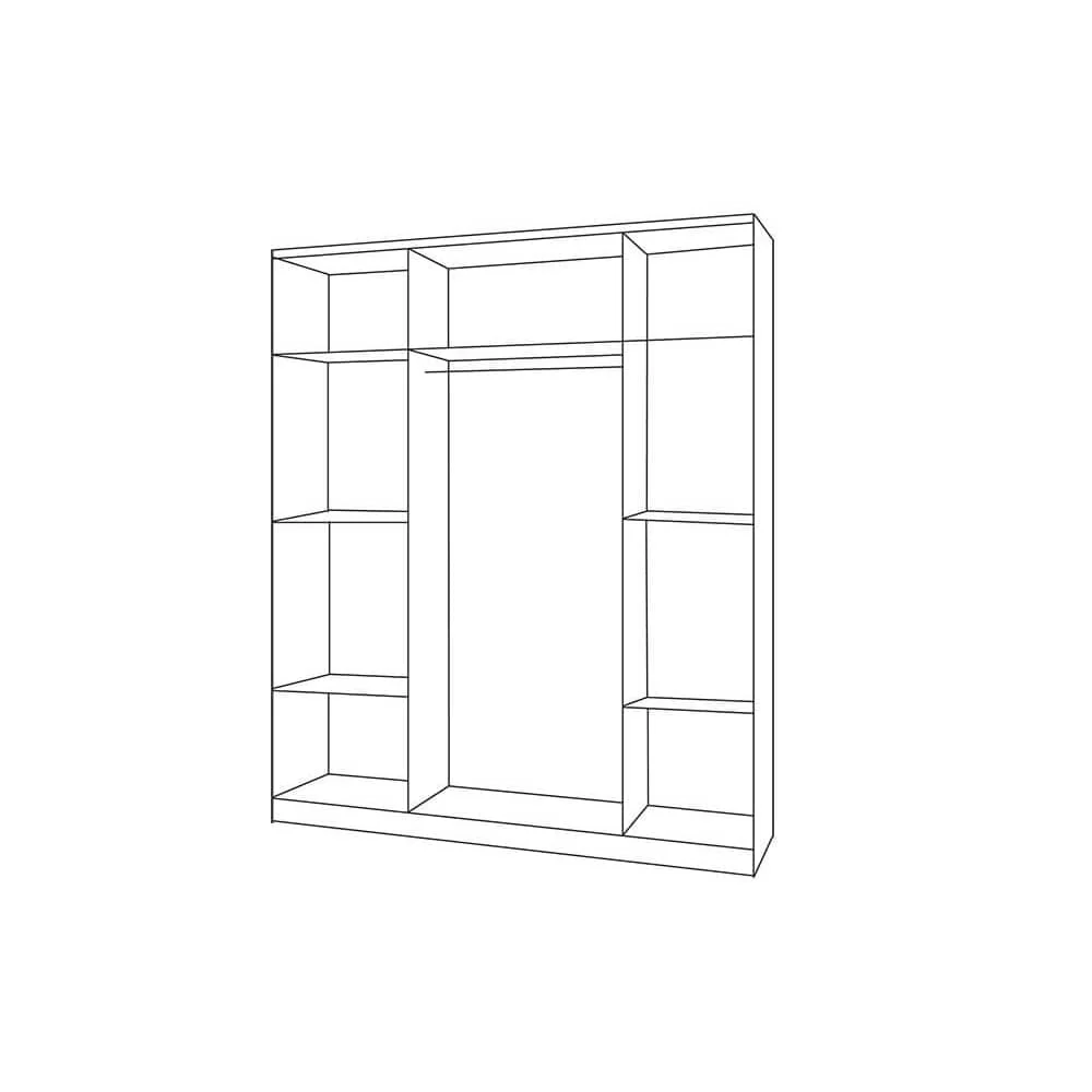 Smyk II SM-19 Hinged Wardrobe 120cm - Image 3