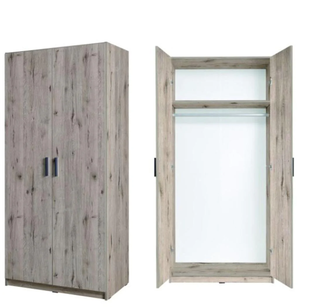 Snow 02 Hinged Wardrobe 92cm - Image 5