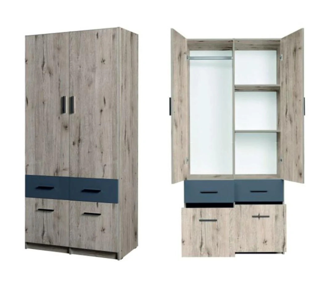 Snow 03 Hinged Wardrobe 92cm - Image 5