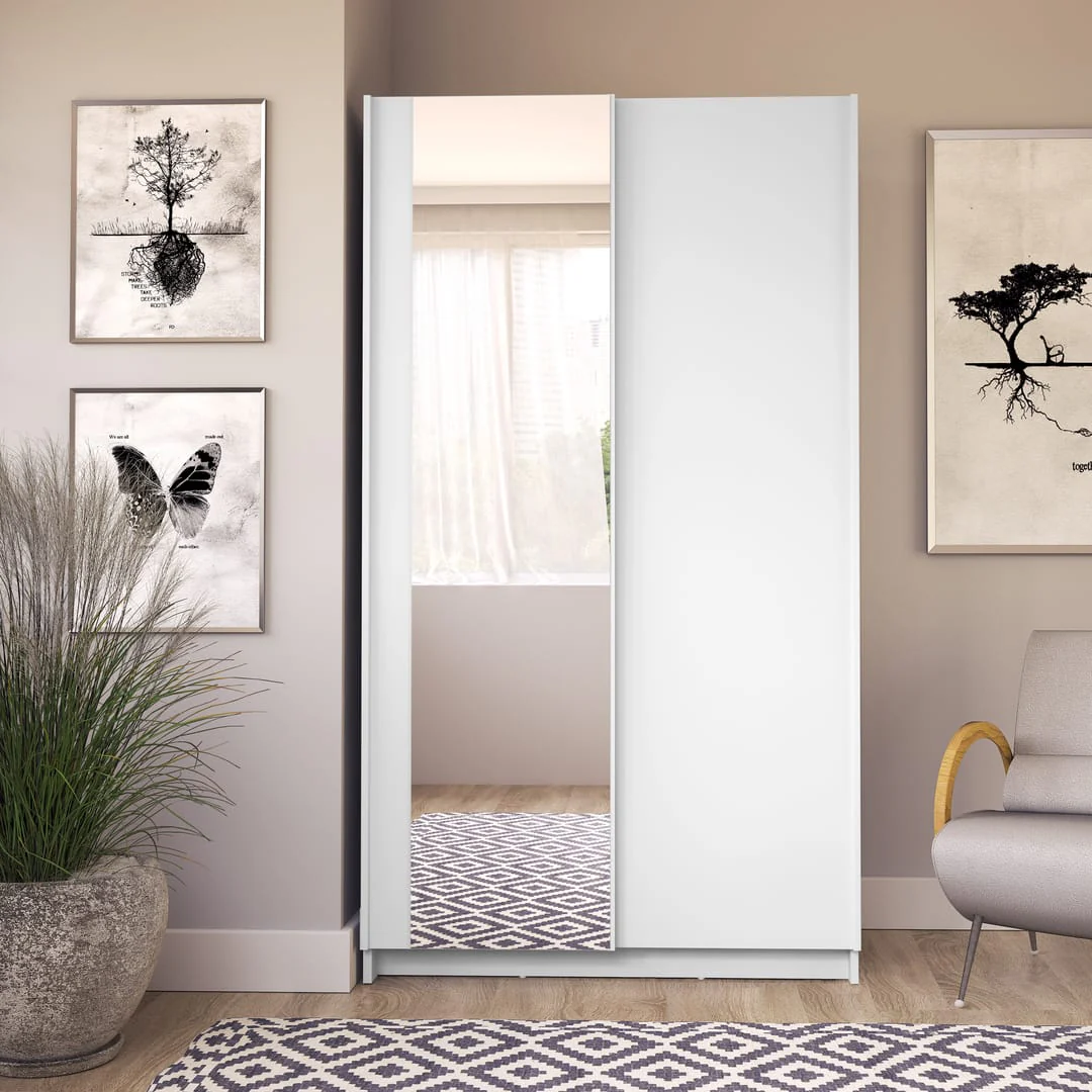 Sofia Sliding Door Wardrobe 100cm - Image 5