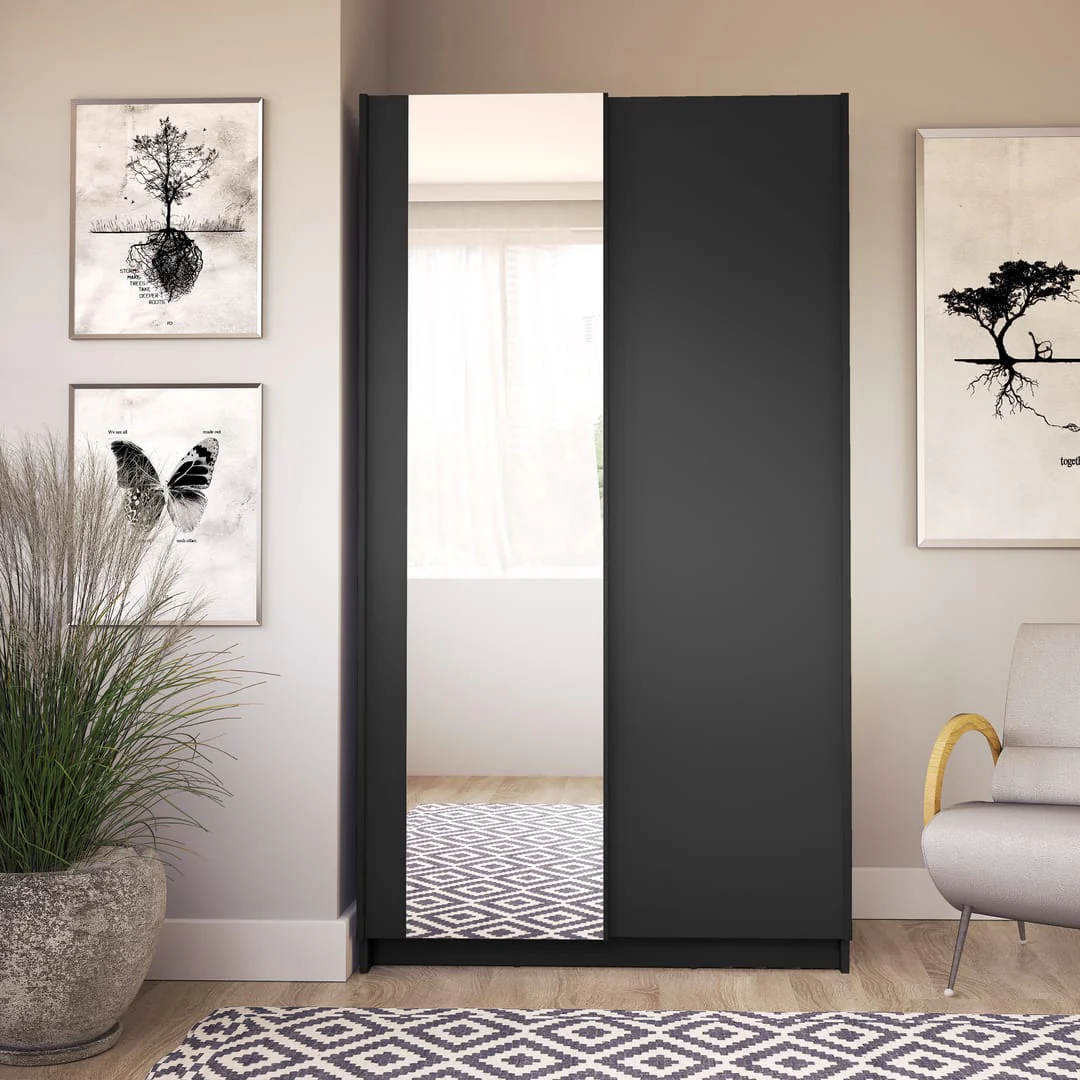 Sofia Sliding Door Wardrobe 100cm - Image 9