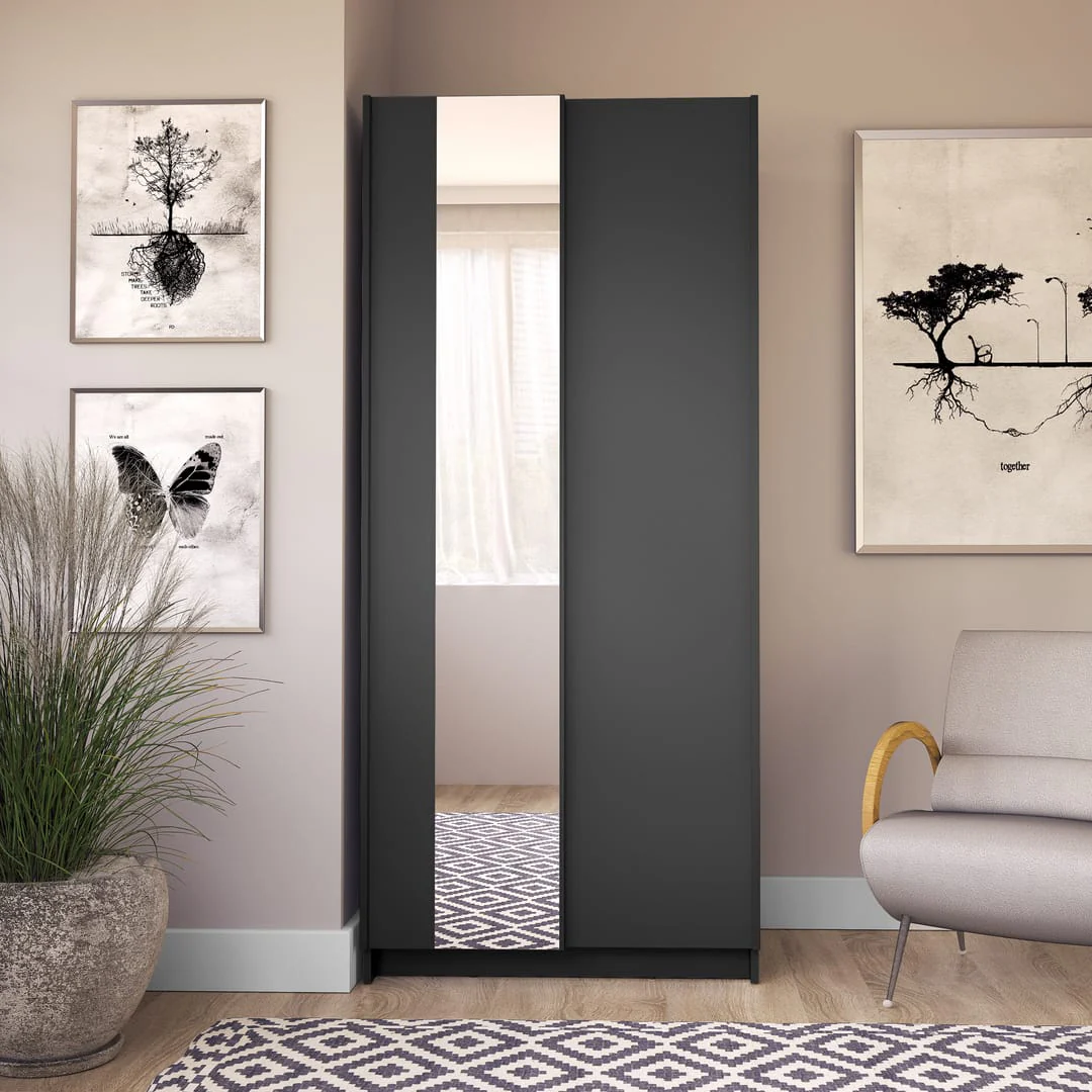 Sofia Sliding Door Wardrobe 80cm - Image 9