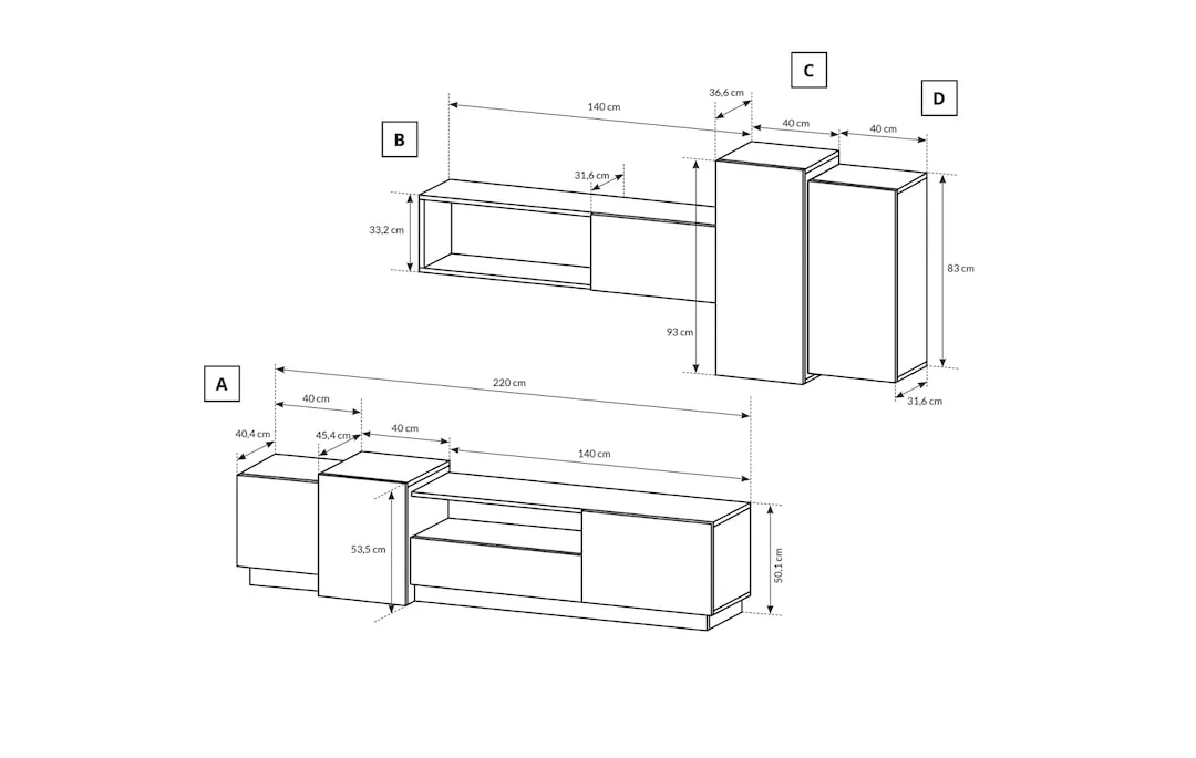 Stockholm Entertainment Unit For TVs Up To 58" - Image 6