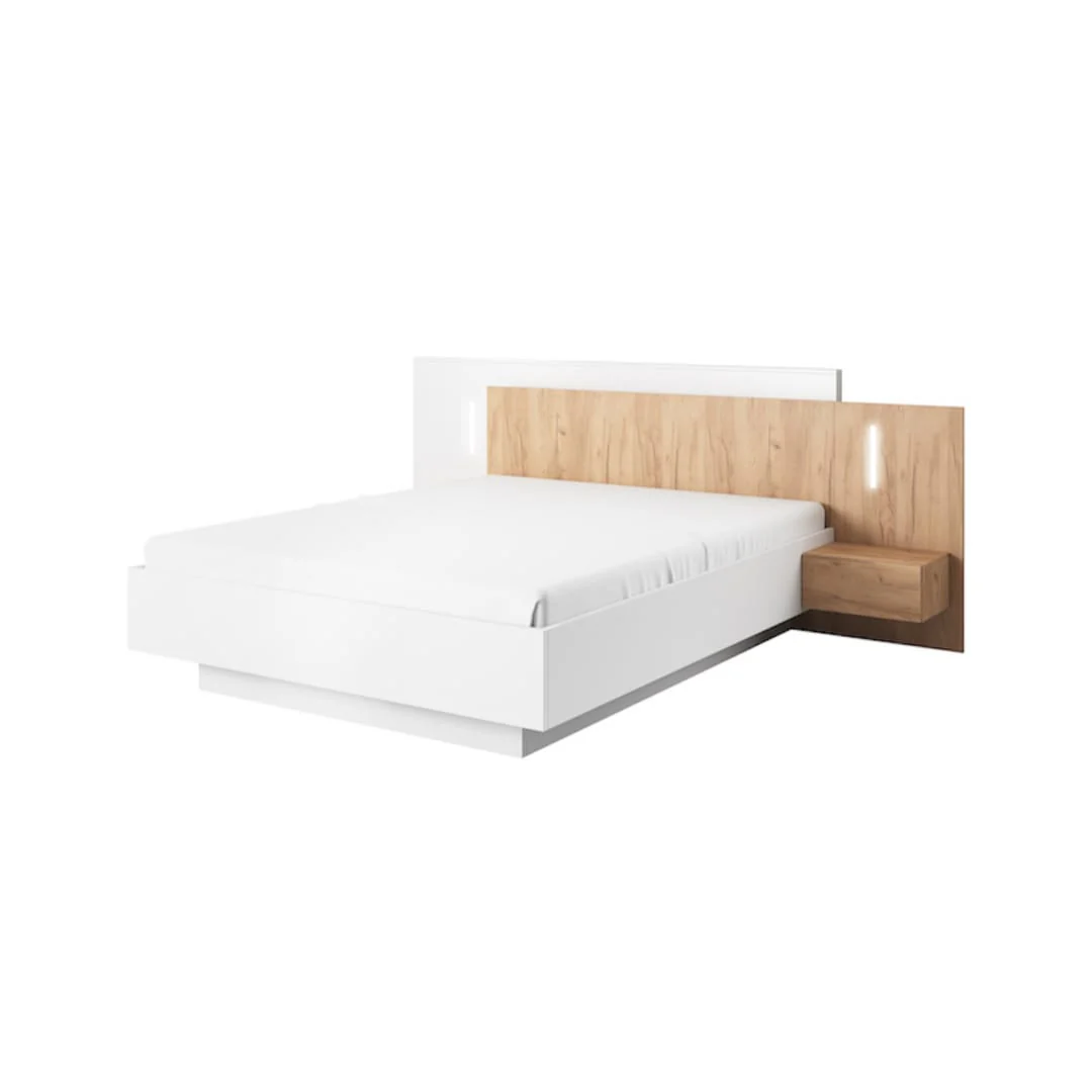 Stockholm Ottoman Bed with Bedside Tables [EU King]