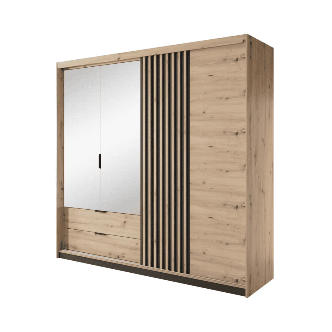 Tally Hinged Door Wardrobe 220cm - Image 2