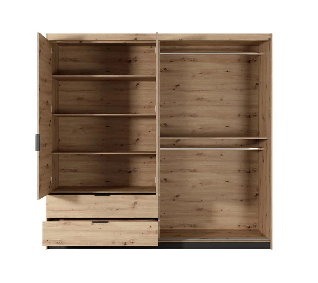 Tally Hinged Door Wardrobe 220cm - Image 5
