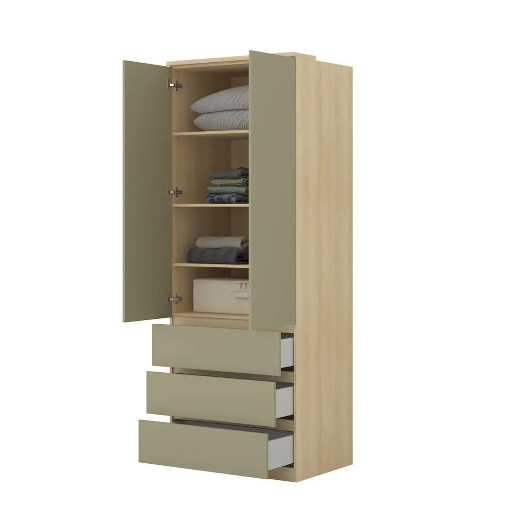 Terra 68 Hinged Door Wardrobe 80cm - Image 12
