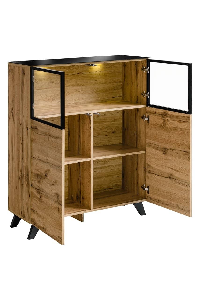 Thin Living Room Set in Wotan Oak - Image 3