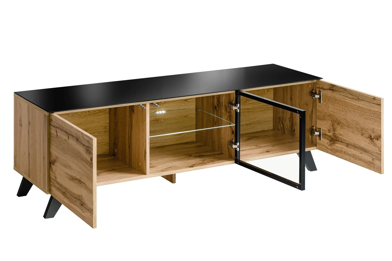 Thin Living Room Set in Wotan Oak - Image 5