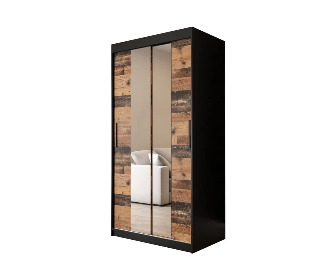 Tilburg I Sliding Door Wardrobe 100cm - Image 2