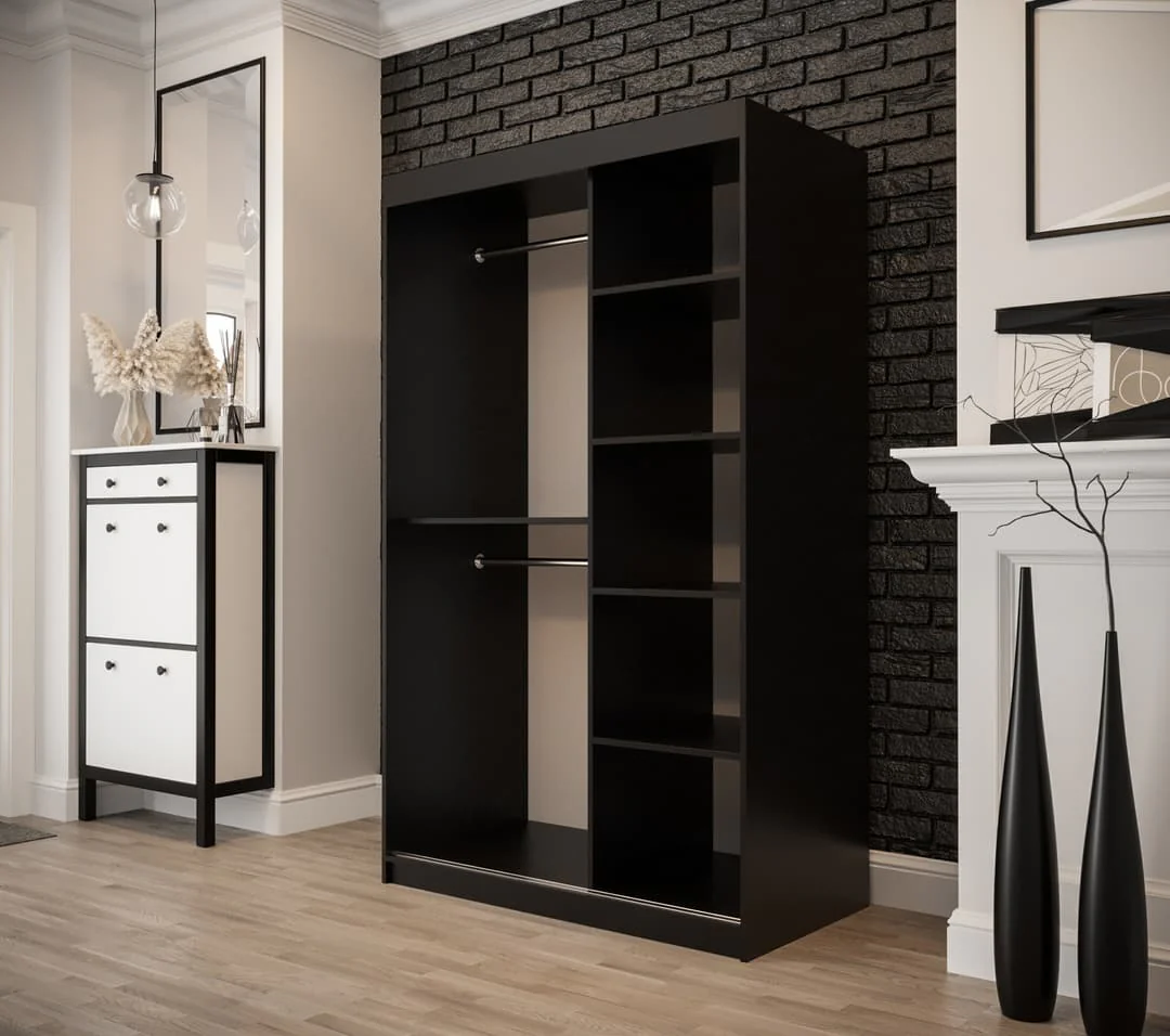 Tilburg I Sliding Door Wardrobe 120cm - Image 3