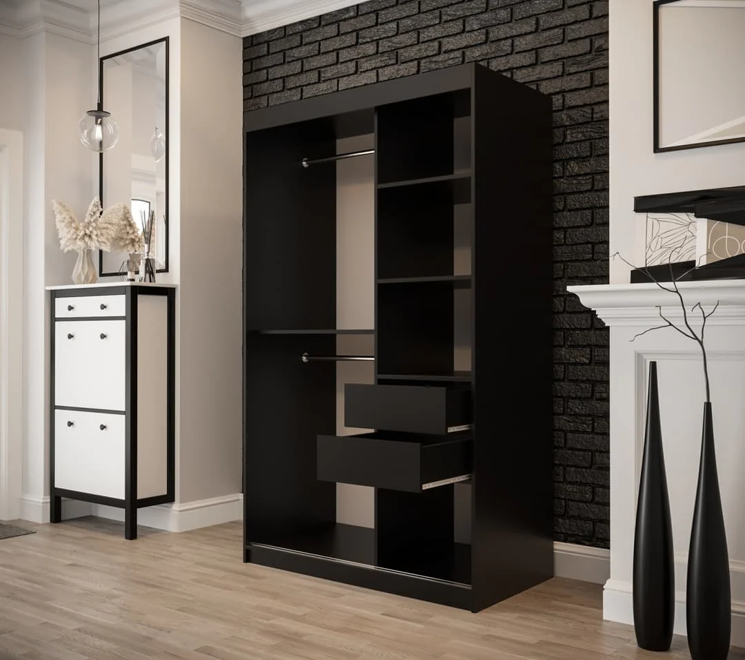 Tilburg I Sliding Door Wardrobe 120cm - Image 4