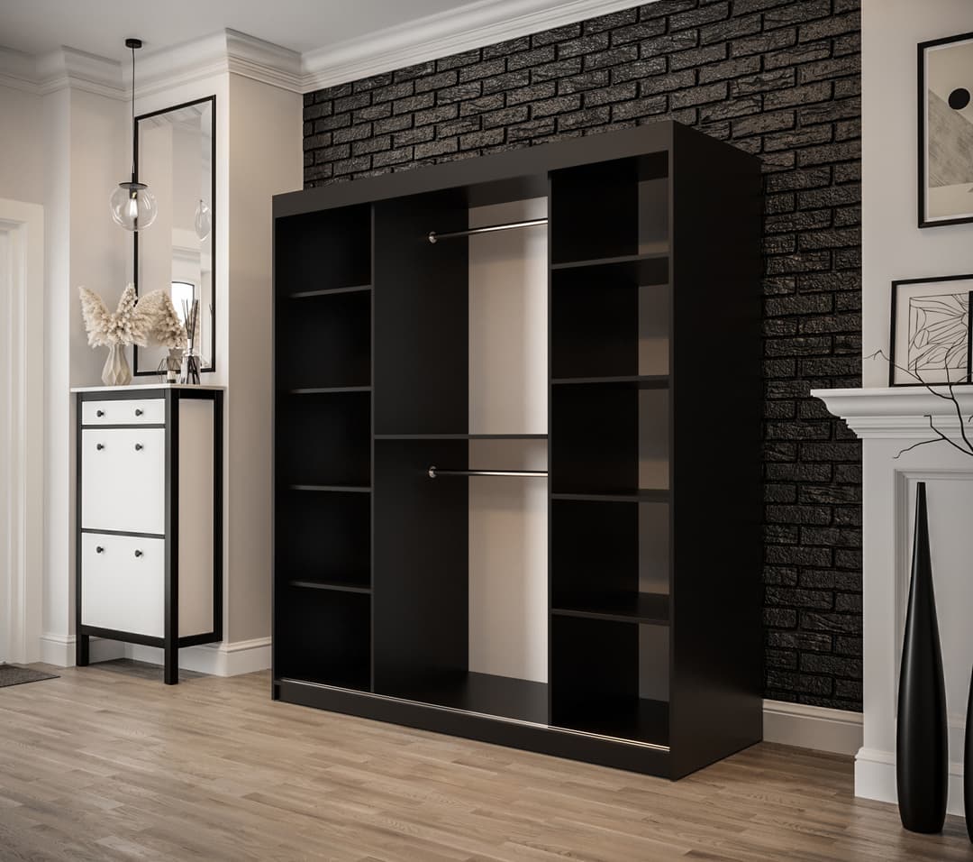 Tilburg I Sliding Door Wardrobe 180cm - Image 3