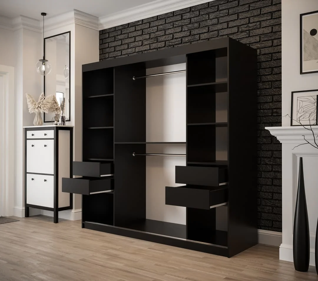 Tilburg I Sliding Door Wardrobe 200cm - Image 4