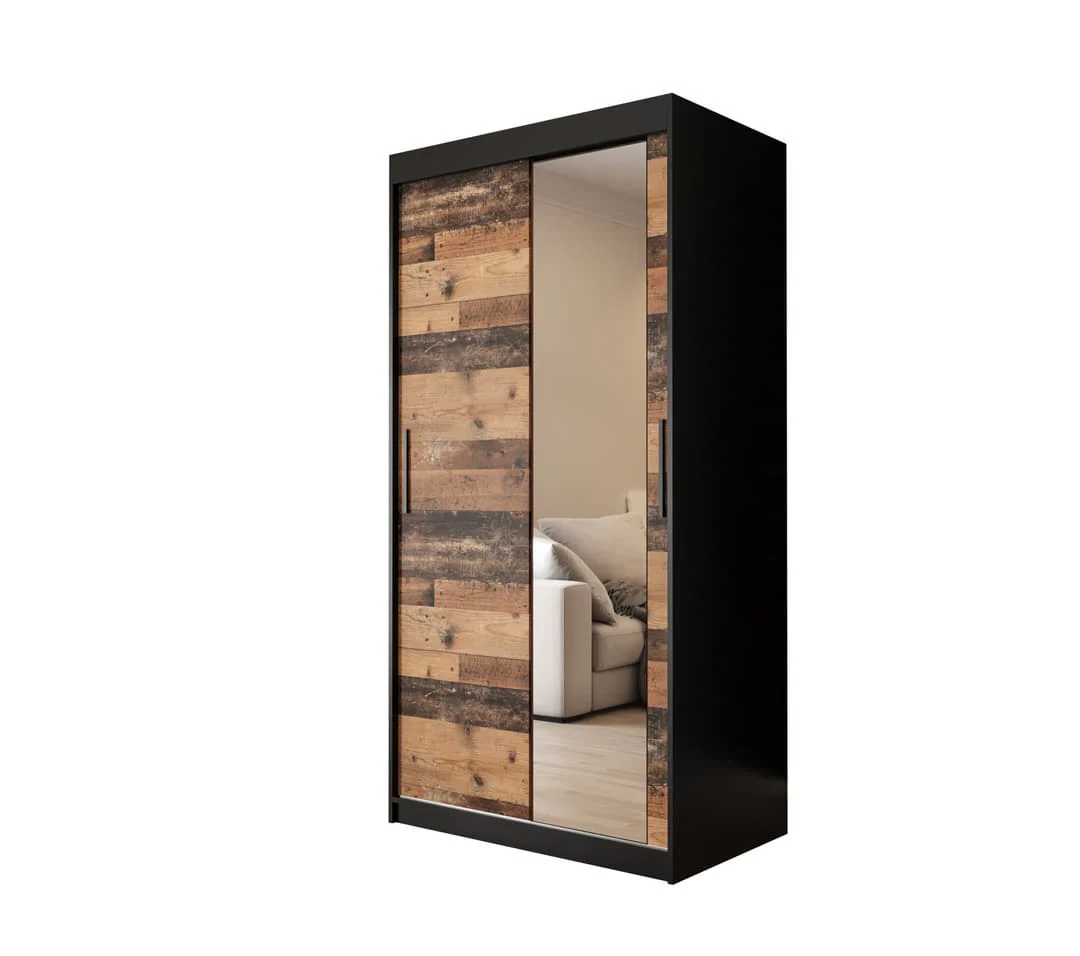 Tilburg II Sliding Door Wardrobe 100cm - Image 2