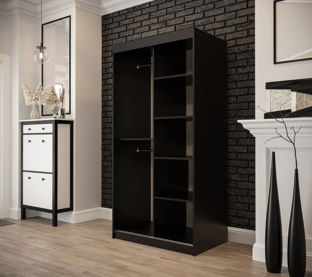 Tilburg II Sliding Door Wardrobe 100cm - Image 3