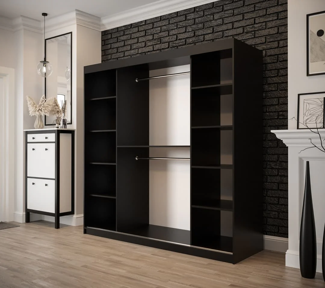 Tilburg II Sliding Door Wardrobe 200cm - Image 3