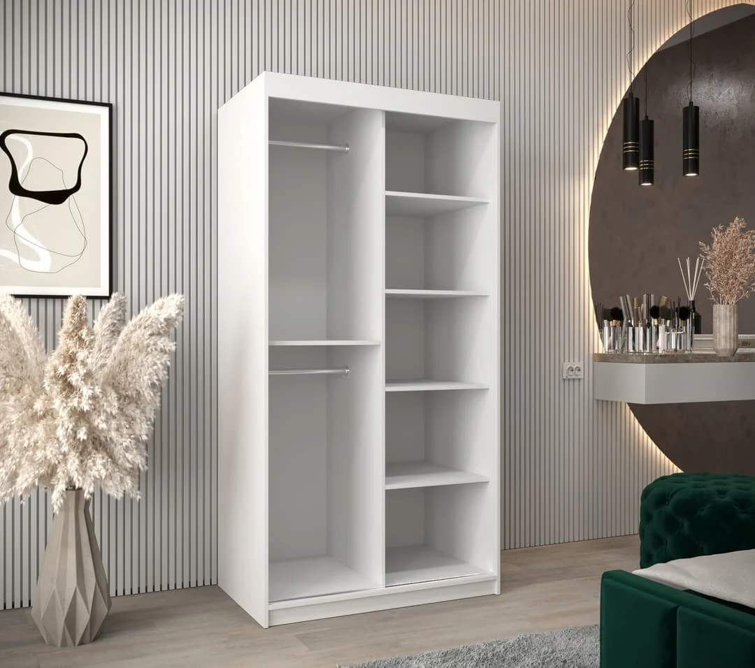 Tokyo II Sliding Door Wardrobe 100cm - Image 11