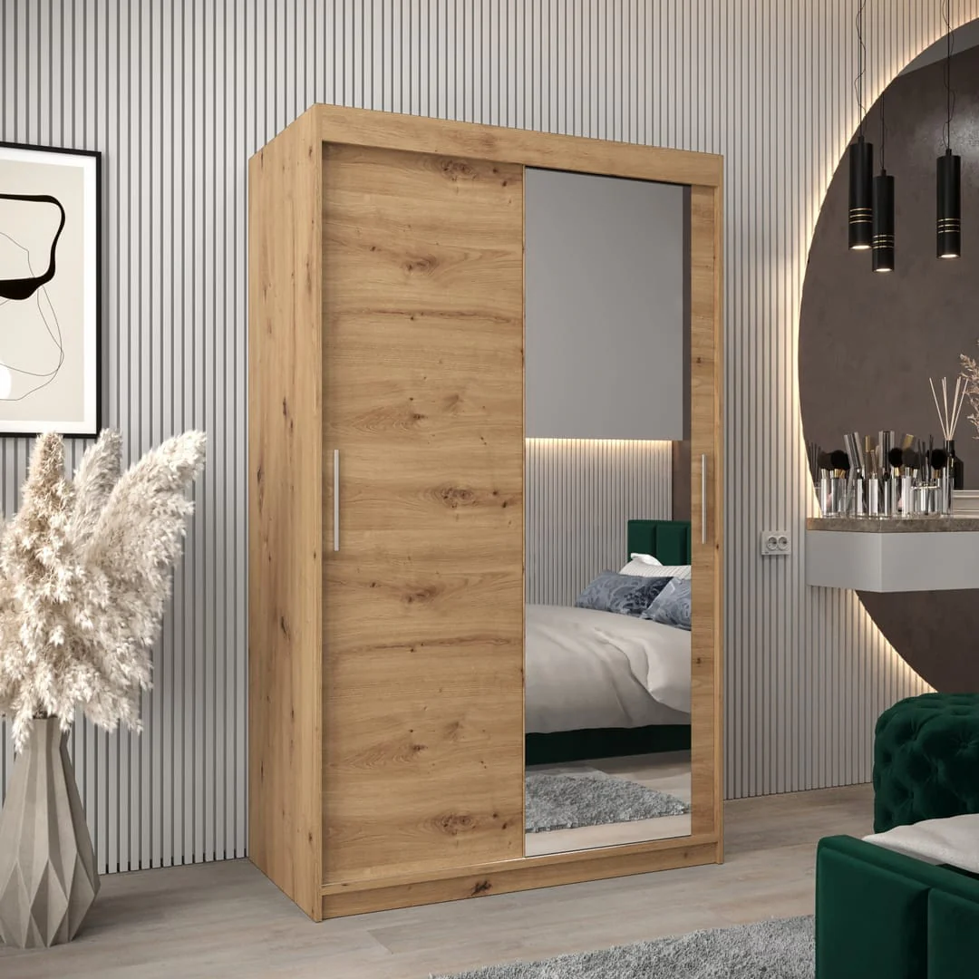Tokyo II Sliding Door Wardrobe 120cm - Image 9