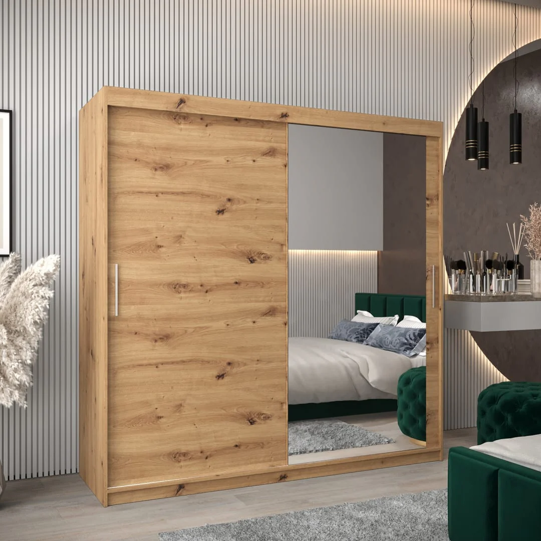 Tokyo II Sliding Door Wardrobe 200cm - Image 9