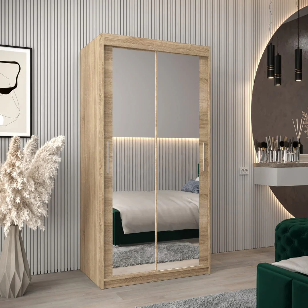 Tokyo III Sliding Door Wardrobe 100cm - Image 13