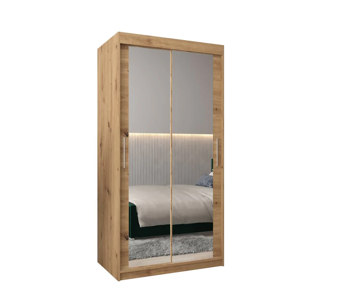 Tokyo III Sliding Door Wardrobe 100cm - Image 6