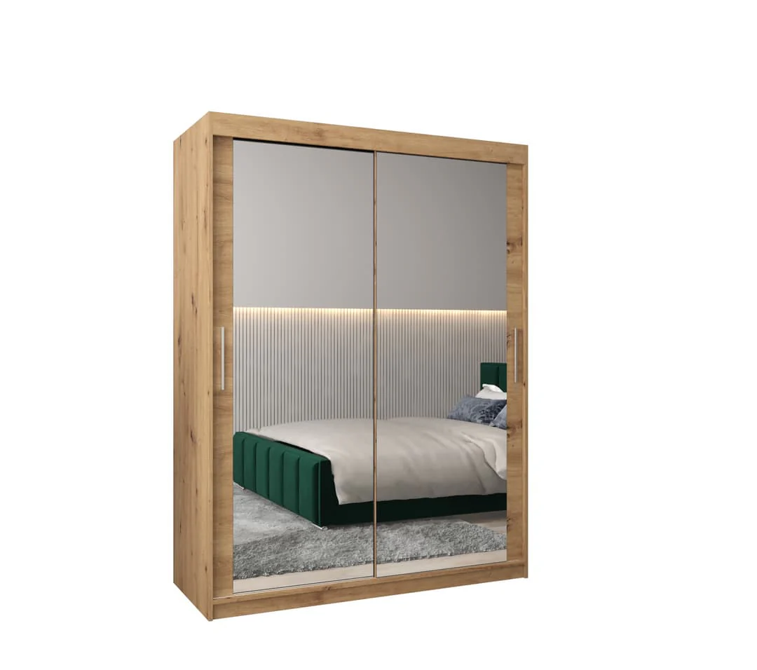 Tokyo III Sliding Door Wardrobe 150cm - Image 6