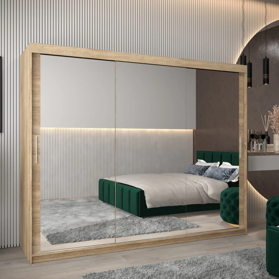 Tokyo III Sliding Door Wardrobe 250cm - Image 13