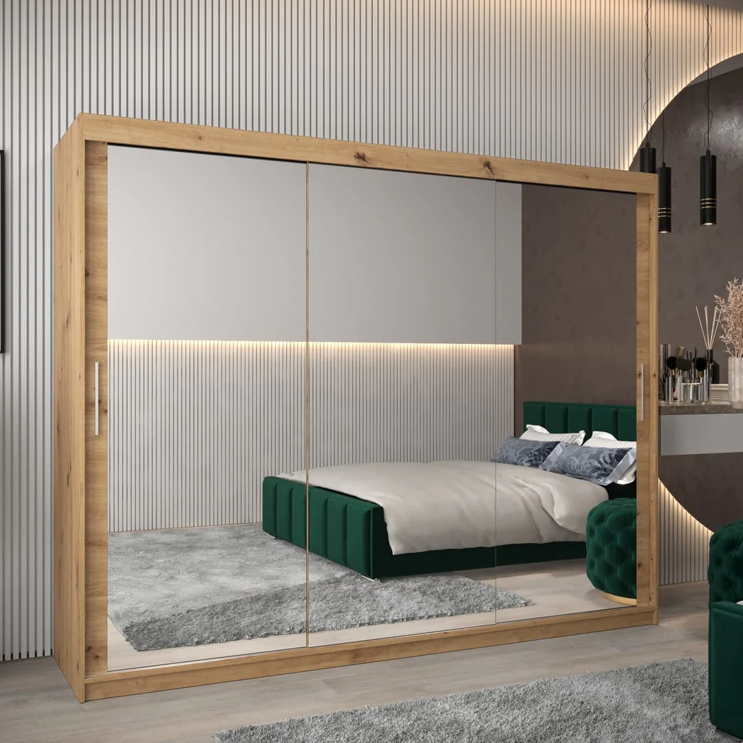 Tokyo III Sliding Door Wardrobe 250cm - Image 5