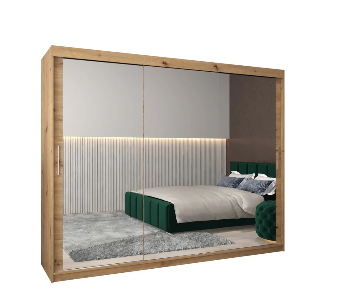 Tokyo III Sliding Door Wardrobe 250cm - Image 6