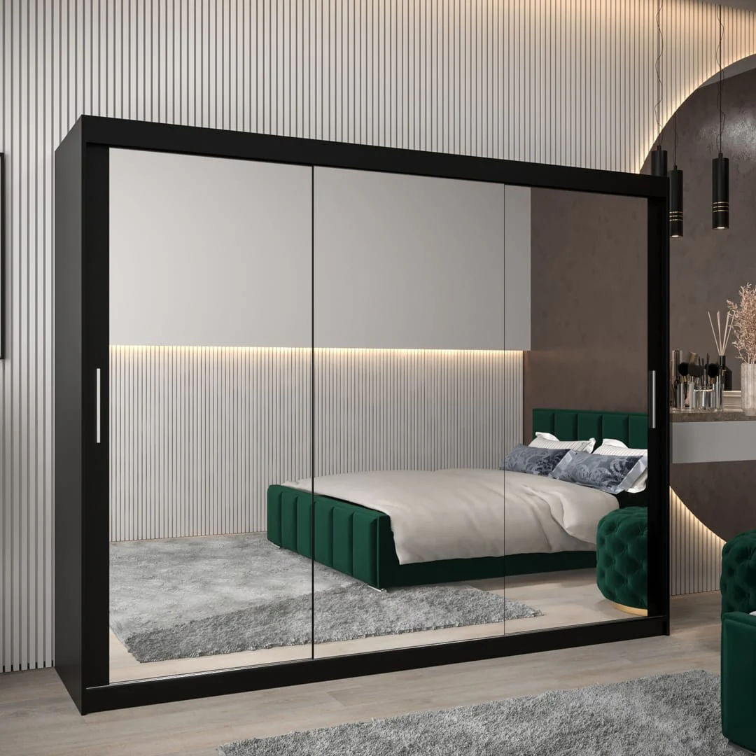 Tokyo III Sliding Door Wardrobe 250cm - Image 9