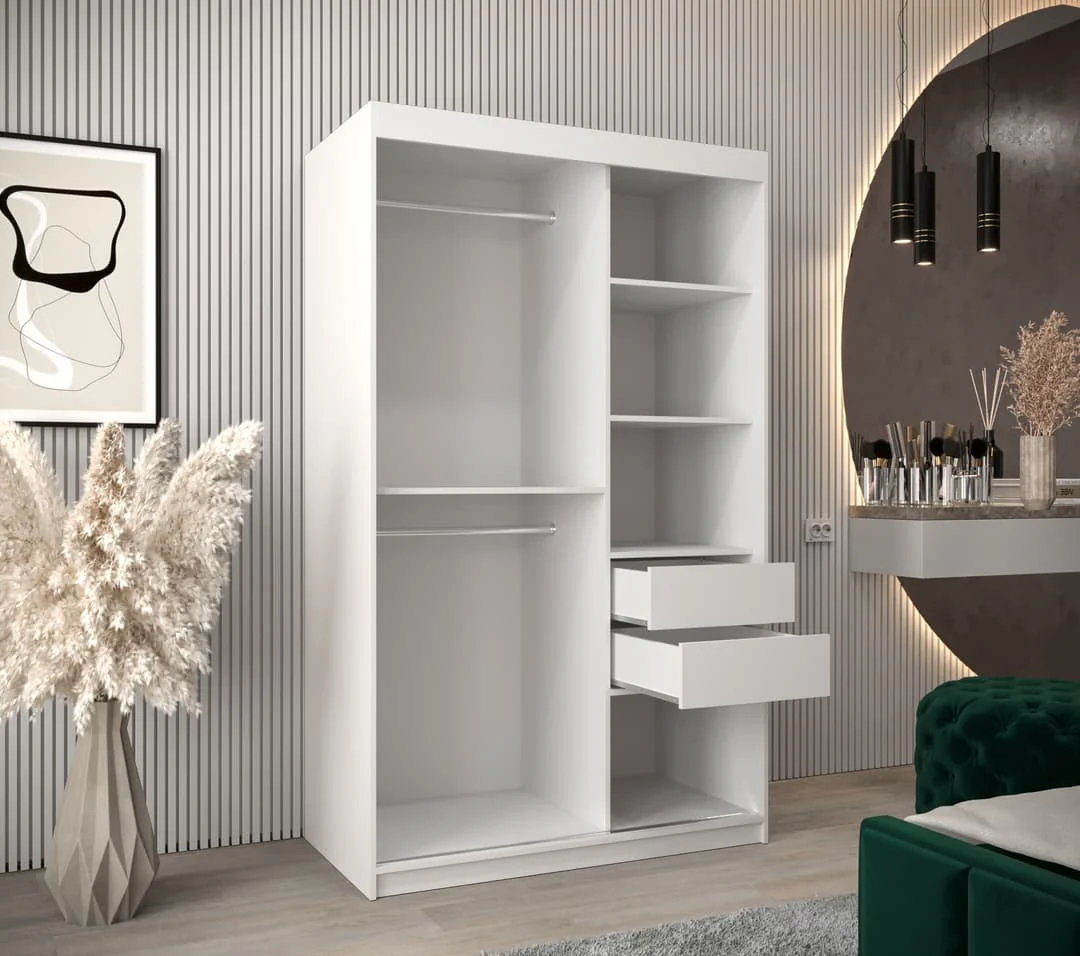 Tokyo Sliding Door Wardrobe 120cm - Image 4