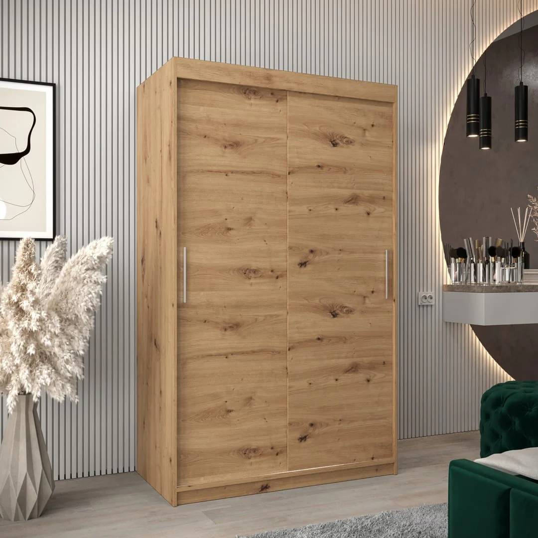 Tokyo Sliding Door Wardrobe 120cm - Image 5