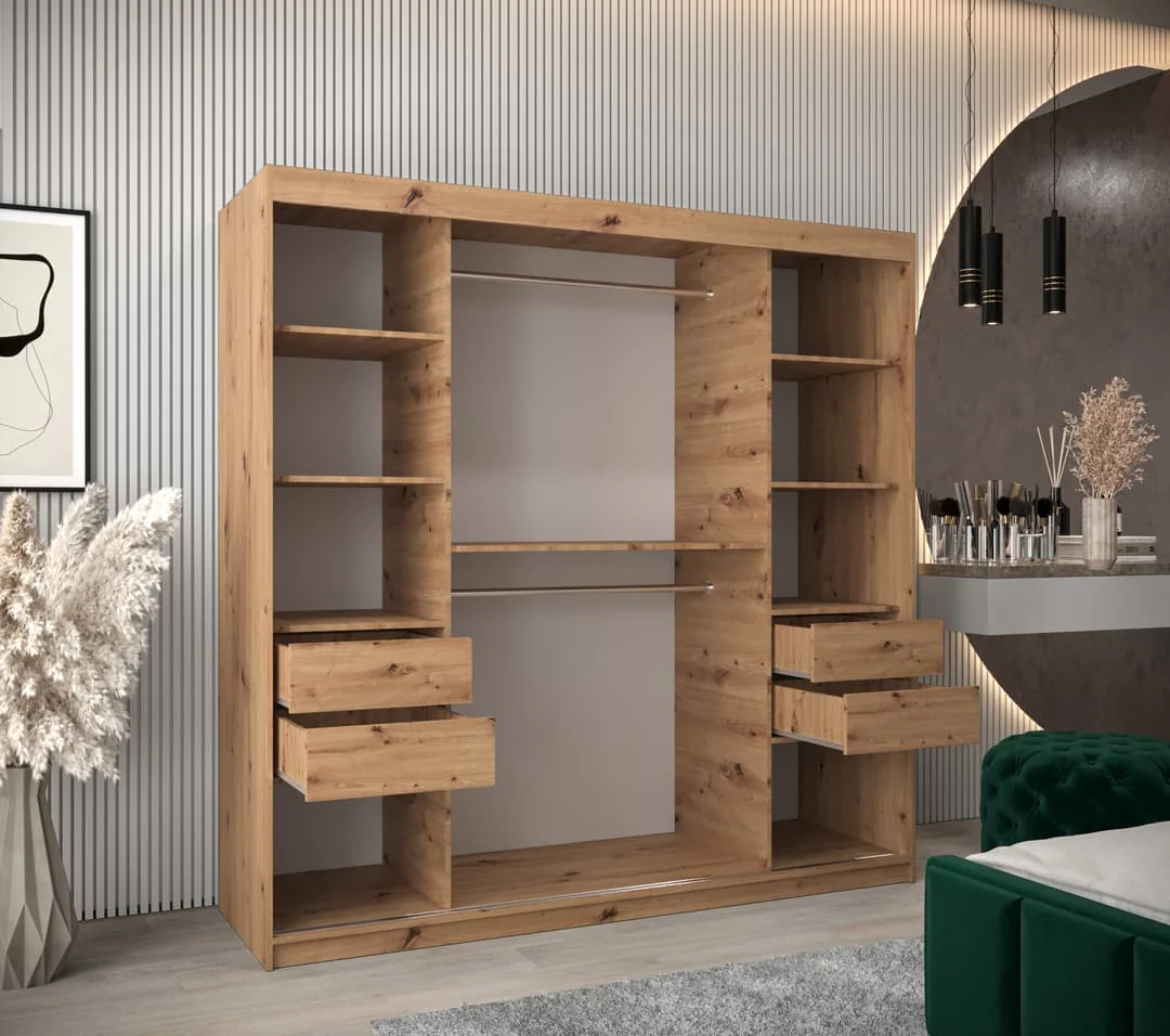 Tokyo Sliding Door Wardrobe 200cm - Image 8
