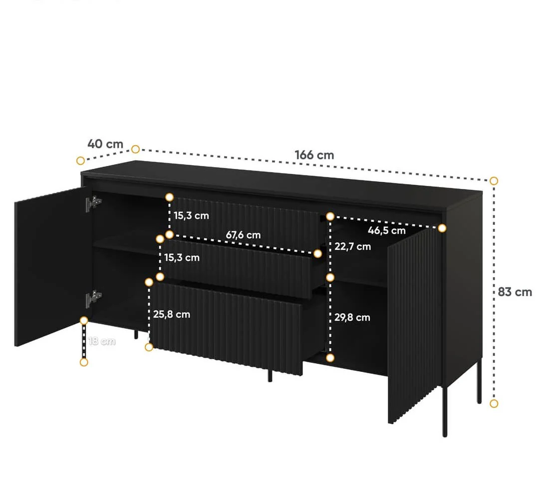 Trend TR-01 Sideboard Cabinet 166cm - Image 8