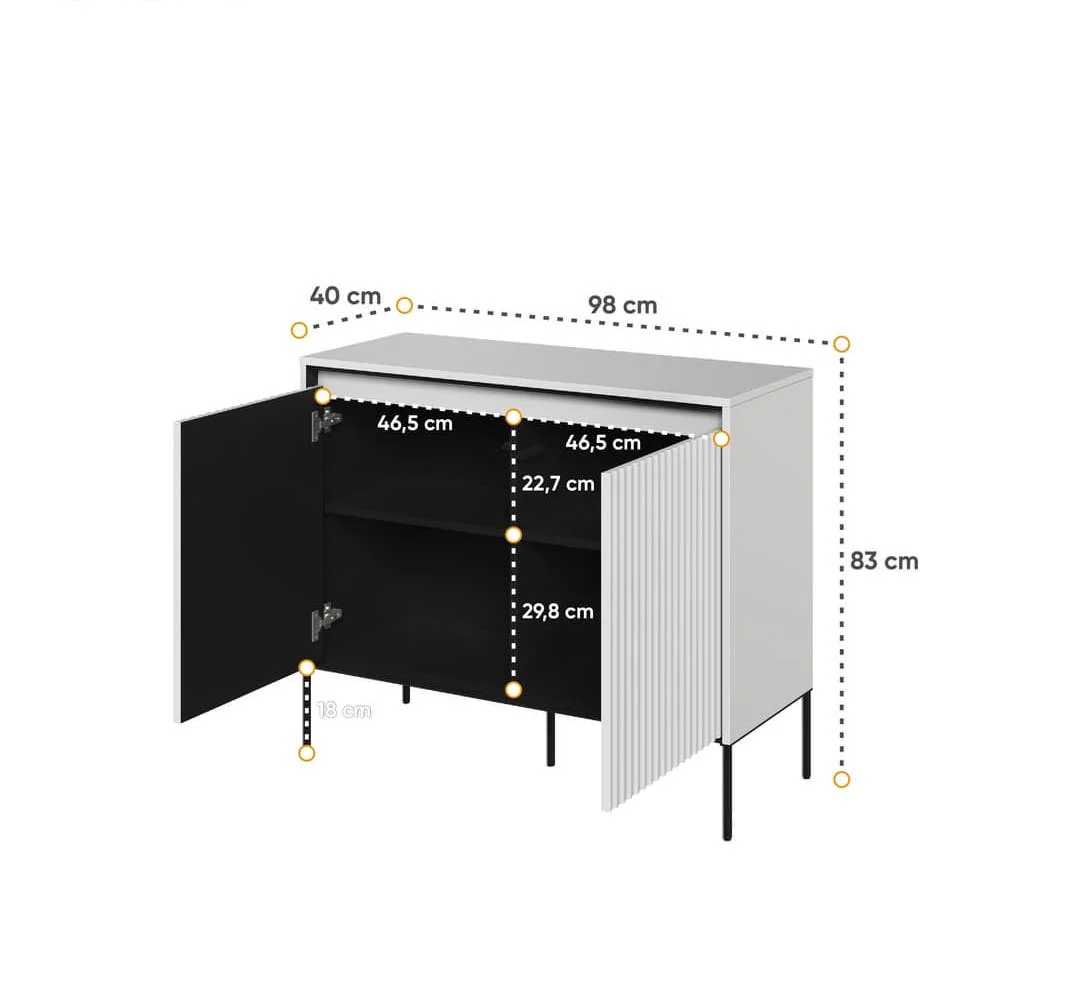 Trend TR-02 Sideboard Cabinet 98cm - Image 12