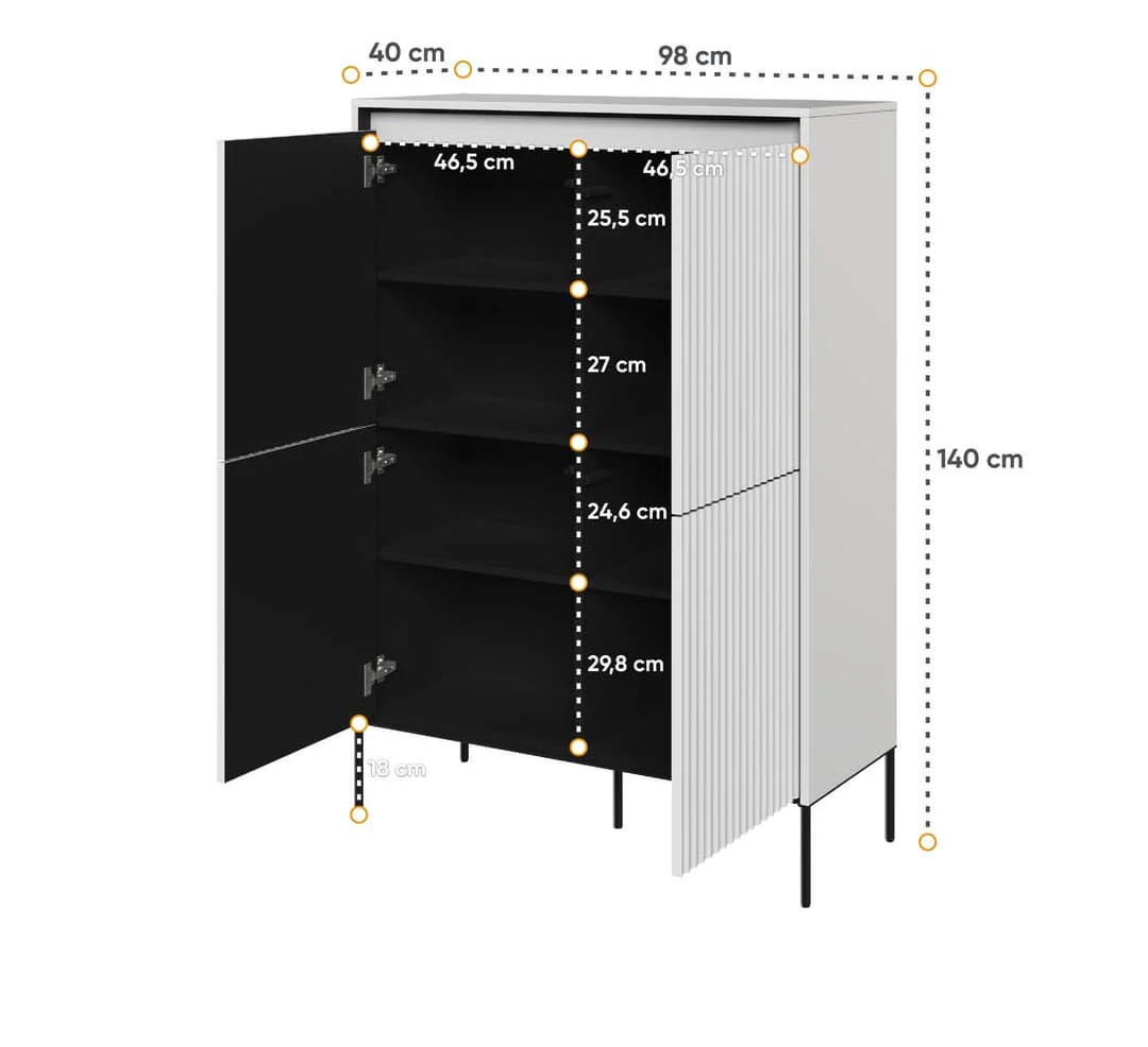 Trend TR-03 Highboard Cabinet 98cm - Image 13