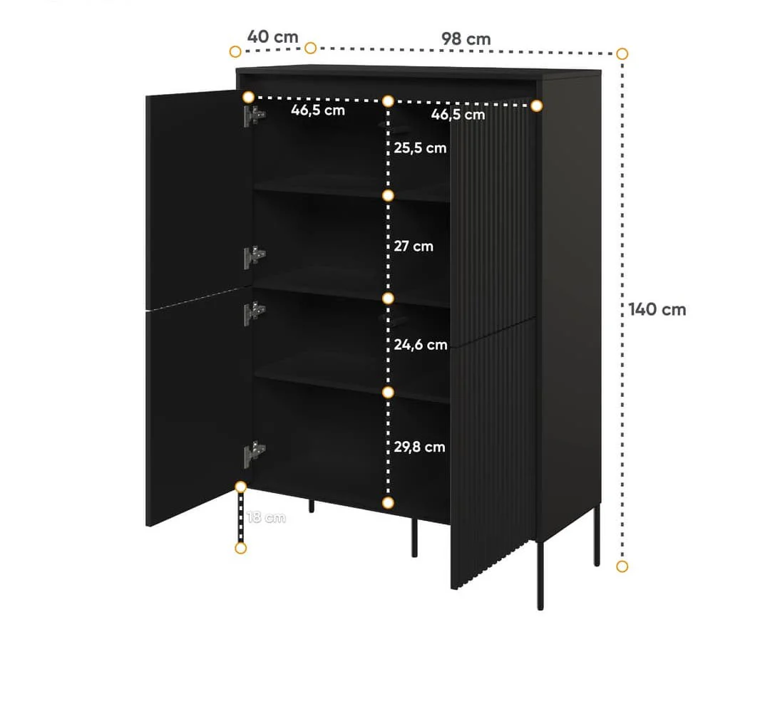 Trend TR-03 Highboard Cabinet 98cm - Image 6