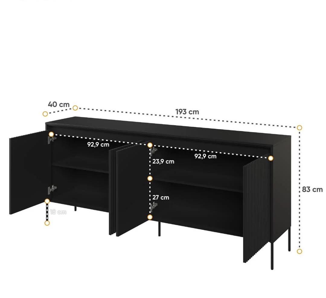 Trend TR-04 Sideboard Cabinet 193cm - Image 8
